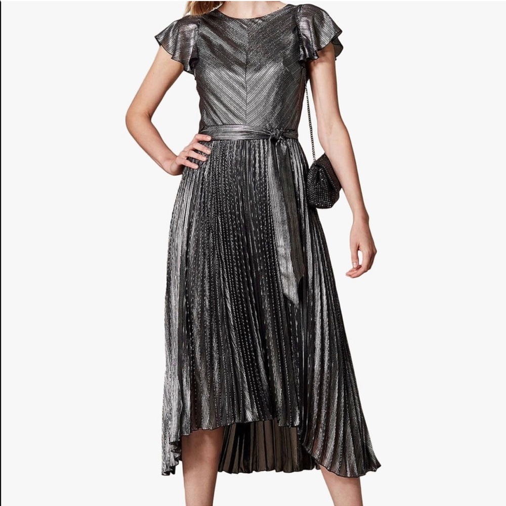 Wow silver Karen Millen High Low Dress